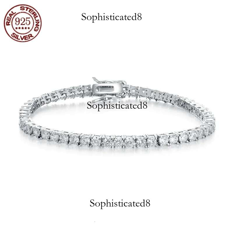 The classic sier plated gold Zircon advanced sense tennis bracelet fashion personality exquisite jewelry party gifts
