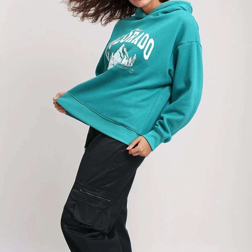 Wholesale Breathable Anti-Wrinkle Style Solid Color Women Customized Hoodies For Woman