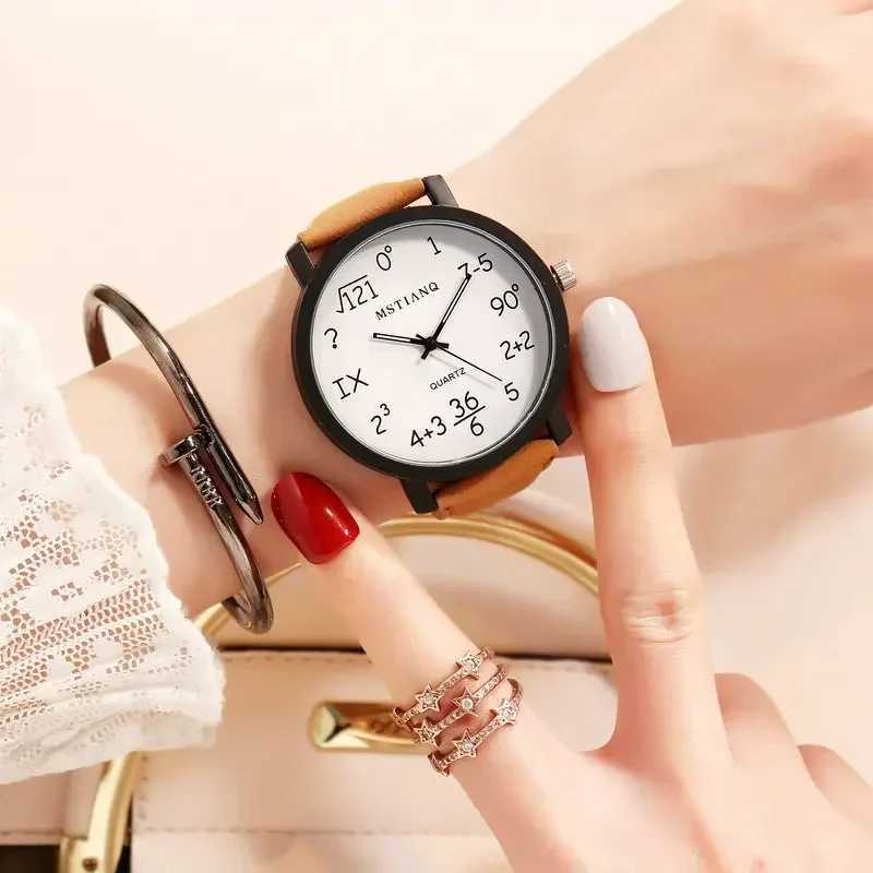 Korean Female Student Simple Large Dial Personality Trend Couple Female Fashion Harajuku Style Quartz MaleXJ250304