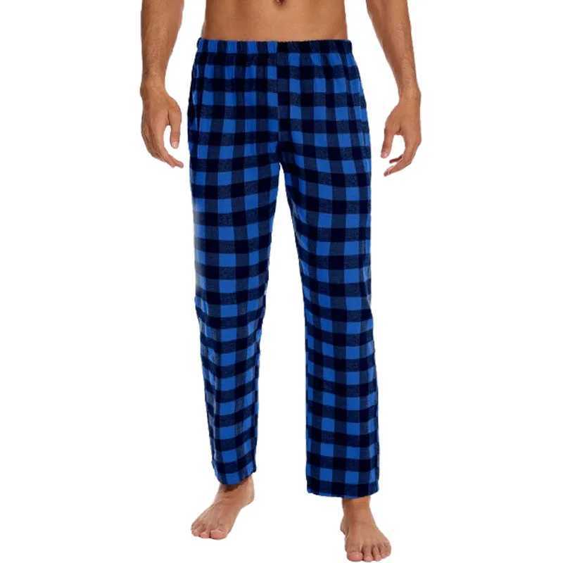 Mens fashionable casual sleepwear for three people soft and comfortable loose elastic waistband smooth straight house casual for three peopleXJ250303