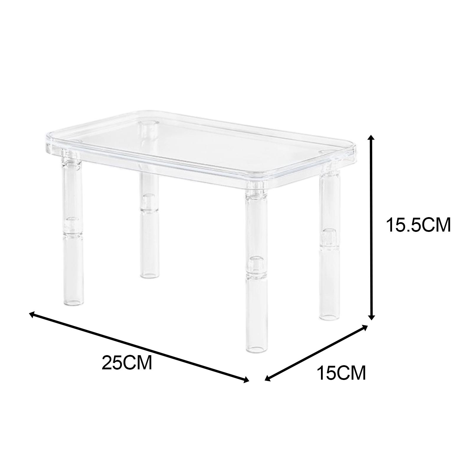 Small Animals Platform Table with Pillars Portable Hamster Platform Habitat Decor for Squirrel Rat Chinchilla Exercise Toys