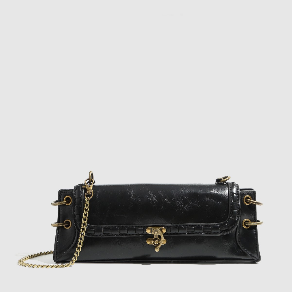 Bronze Gold Fashion Shoulder & Crossbody Bag - Versatile Clutch for Every Occasion