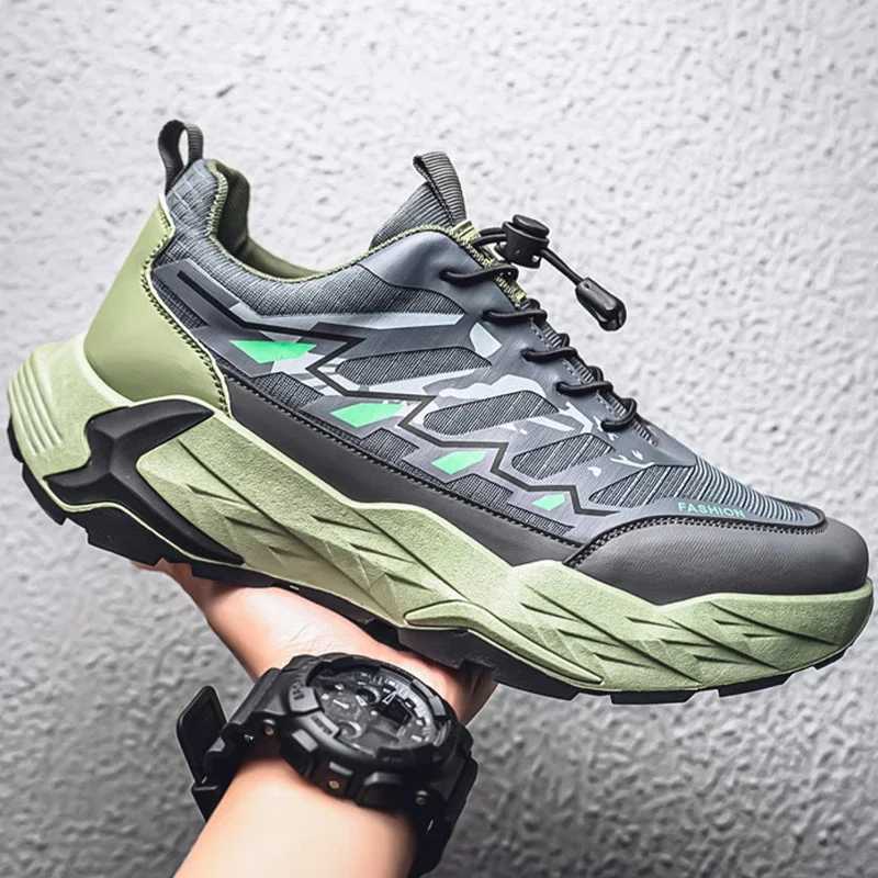 Mens Sports Shoes Cushioned Breathable Outdoor Lace Up Running Shoes Comfortable New Lightweight Casual Shoes for MenC250304