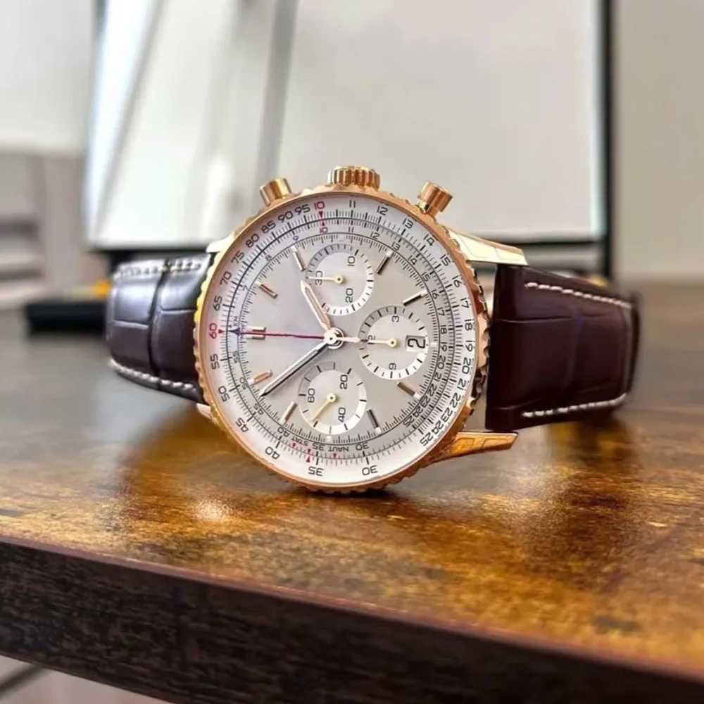 2025 VIP New Luxury Old Brand Mens V K Quartz Multifunctional Fashion Waterproof Classic Couple Golden BezelXJ250304