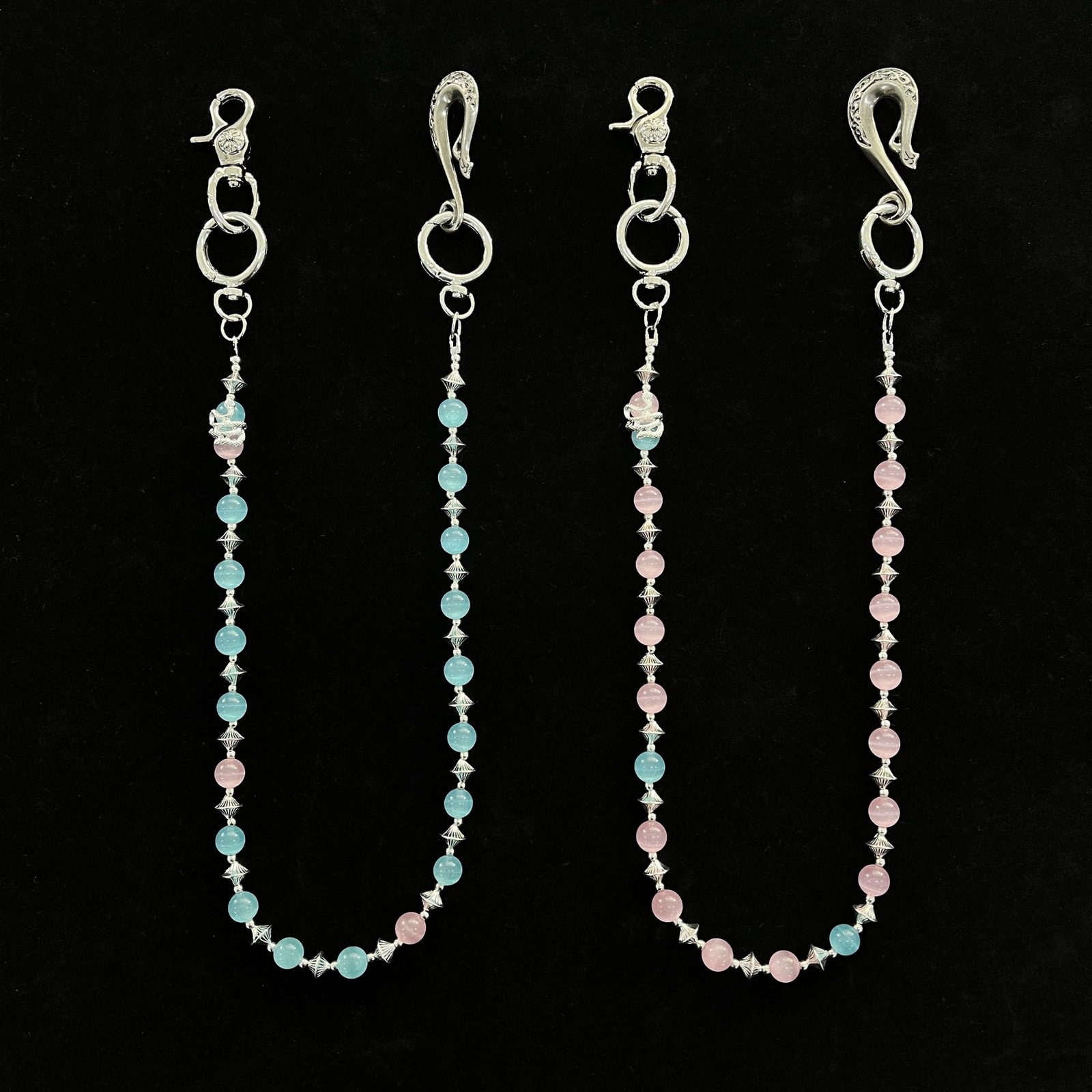 Vibe style niche metal volcanic stone waist ornament with high-end texture design unique creative accessories pants chain241115