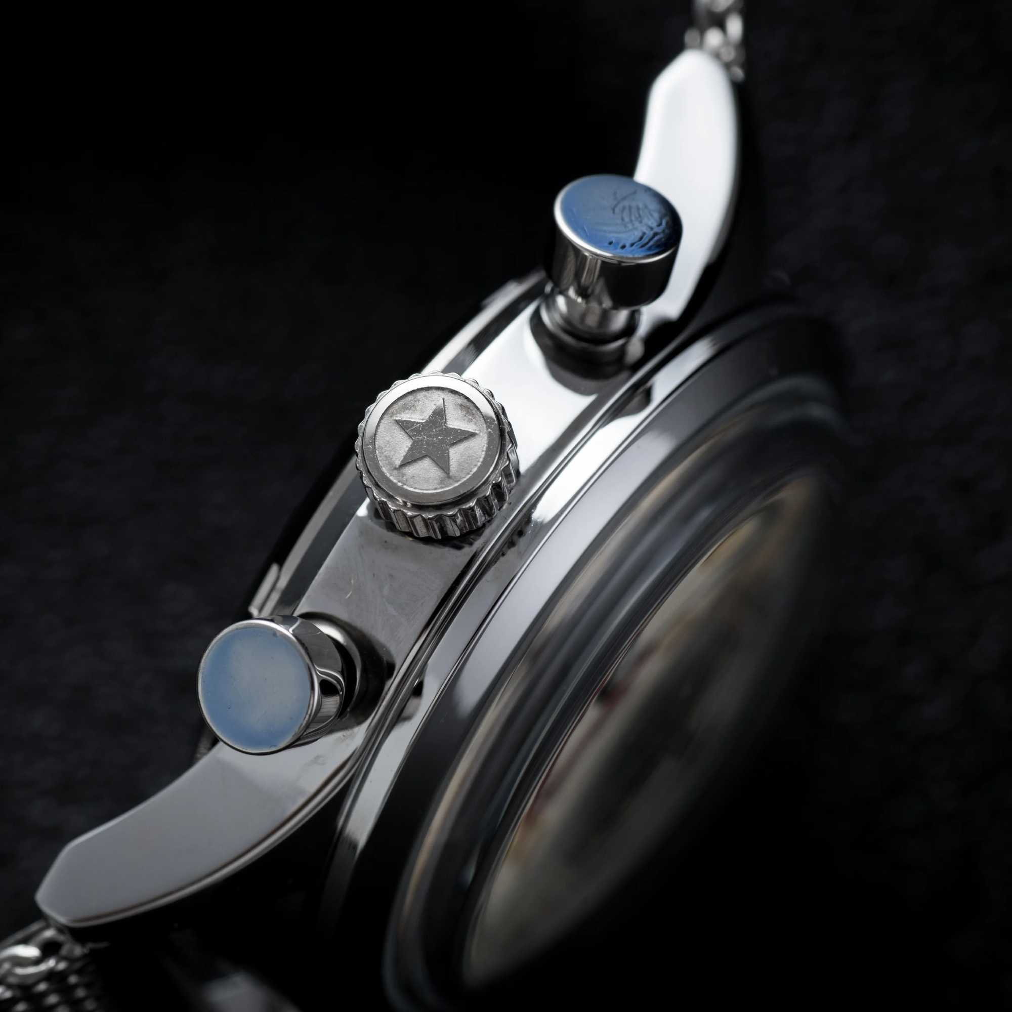 DD38mm/40mm 1963 Homage Men Ice Bubble Dome Glass Beat Quartz Clock waterproof 3Bar busin luxury vintage Pilot MenXJ250304