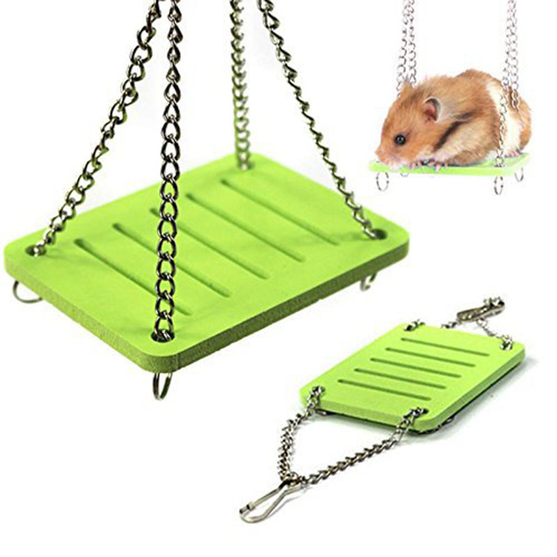 Cute Parrot Hamster Small Swing Shake Suspension Toy Hanging Bed Pet Products Entertainment Eexercise Toys