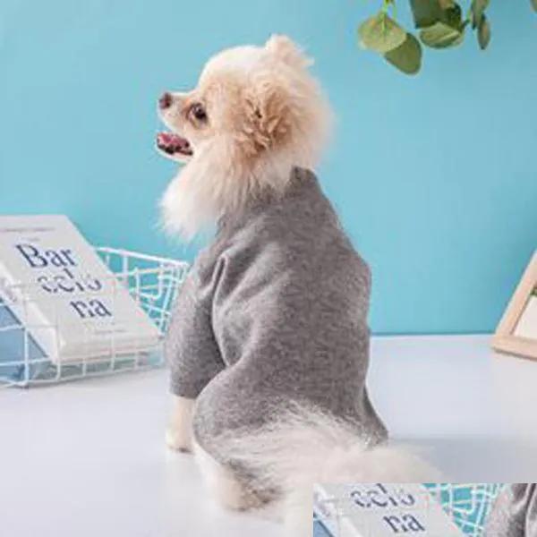 Dog Coats Jackets Apparel Stylish Winter Coat Designer Pet Sweater For Small And Medium Dogs Letter Drop Delivery Supplies Dhj8B
