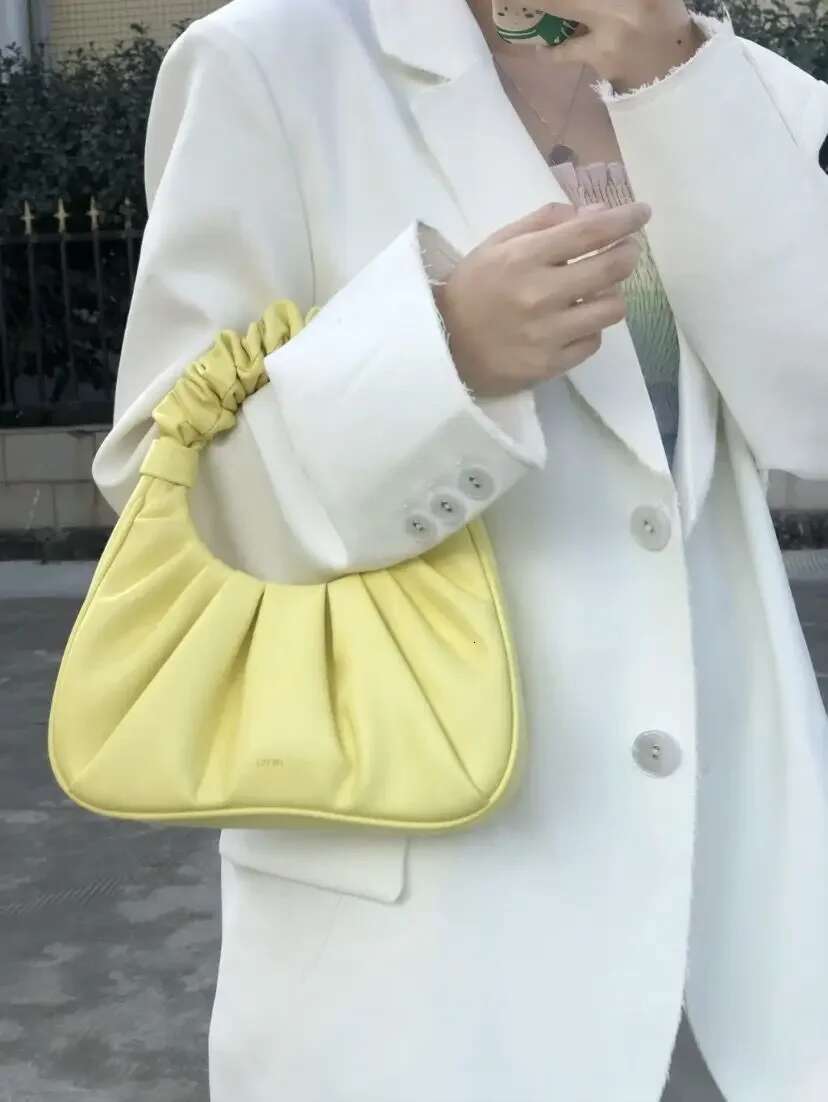 High Quality Fashionable Cloud Pleated Armpit Brand Design Solid Color Casual Versatile Women's Shoulder Bag