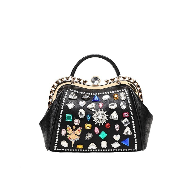 Designer Designer Handbag For Women 2025 New Trendy Inlaid Color Diamond Armpit Bag, Casual And Fashionable Versatile Chain Shoulder Crossbody Bag