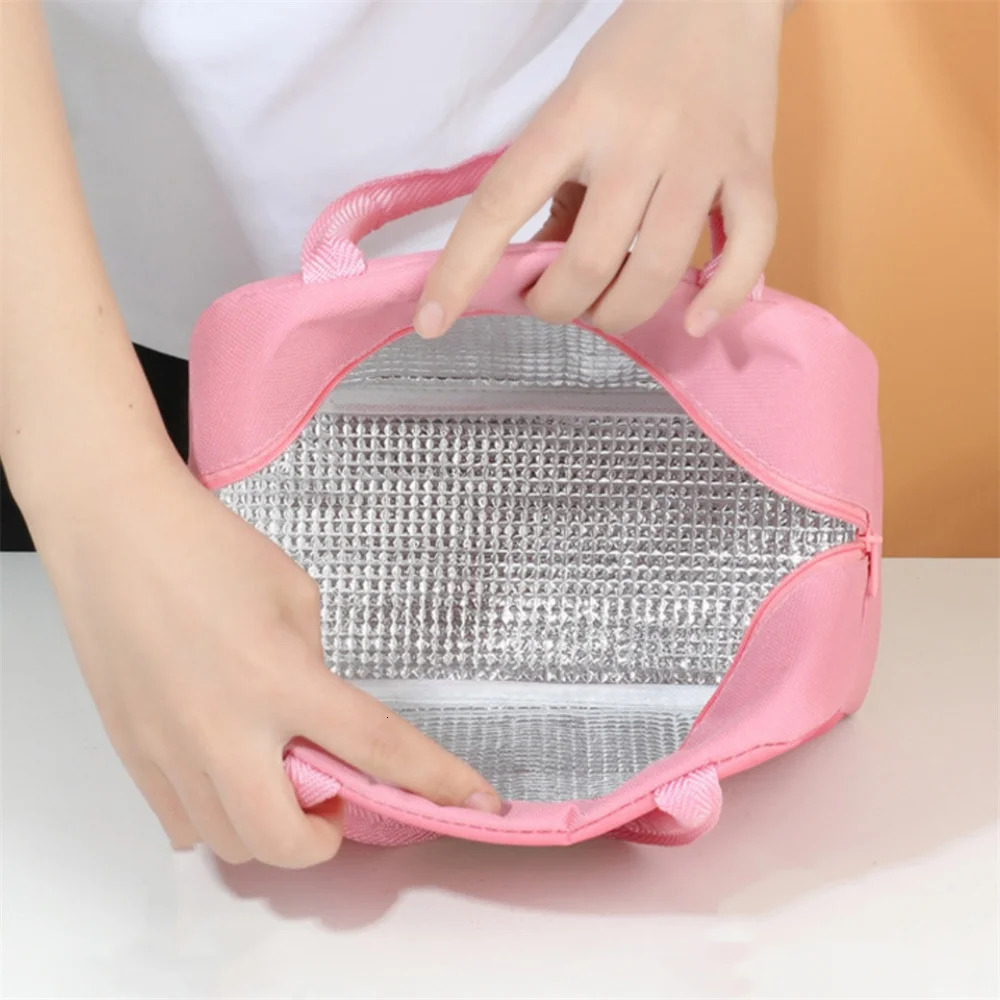Lunch Bag for School Portable Thermal Bag Cartoon Insulated Lunch Bag Cooler Bento Pouch Dinner Picnic Handbags 250228