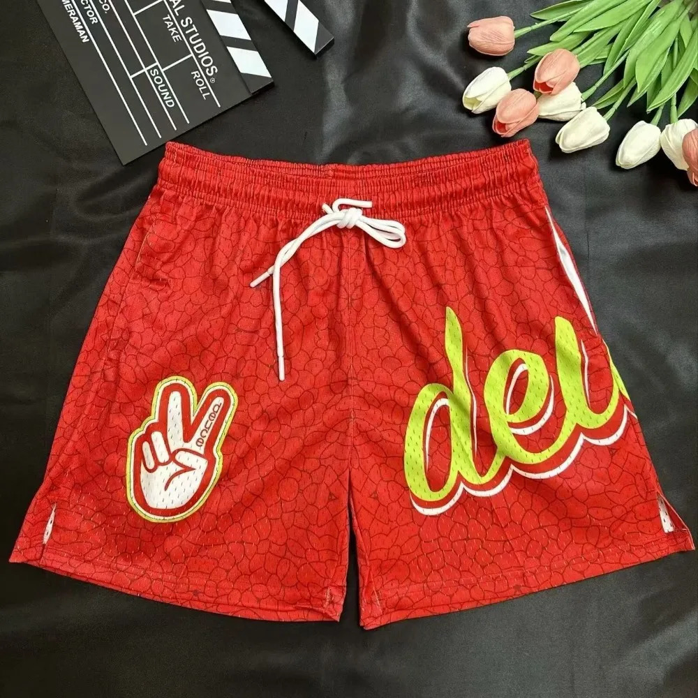 2425 Selling Adult Sports Shorts Fashionable Beach Breathable Loose Outdoor Ball Training Paradigm Flower 250225