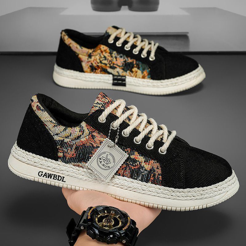 Men's Spring 2025 New Designer Shoes Breathable And Odorous Board Men's High Quality Canvas Lightweight And Comfortable Soft Bottom Low Cut 