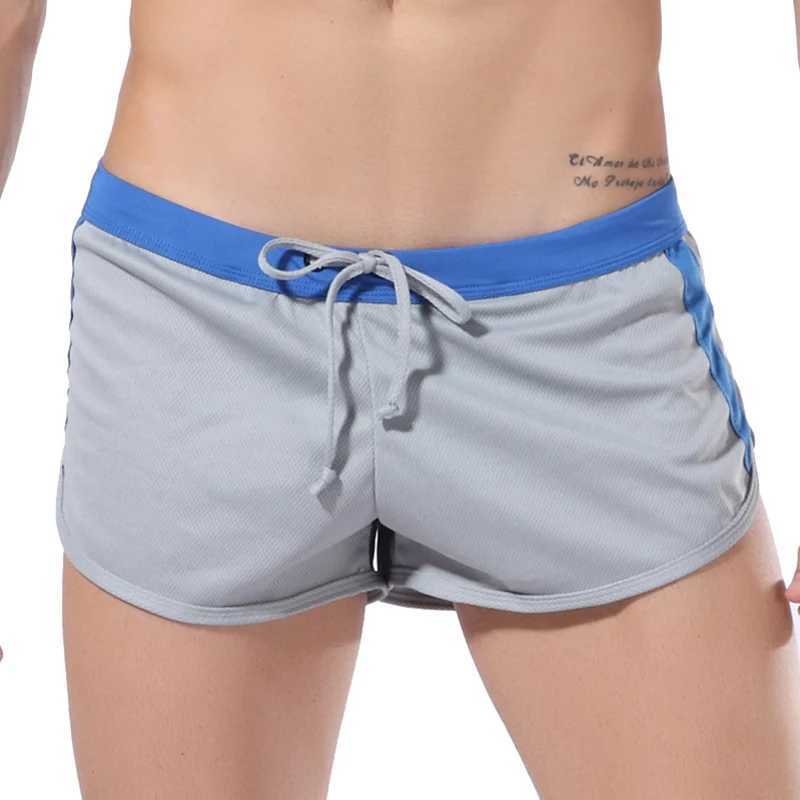 Sexy Mens Swimwear Beach Board Shorts Swim Surfing Trunks Male Quick Dry Mesh Breathable Bathing SwimsuitT250304