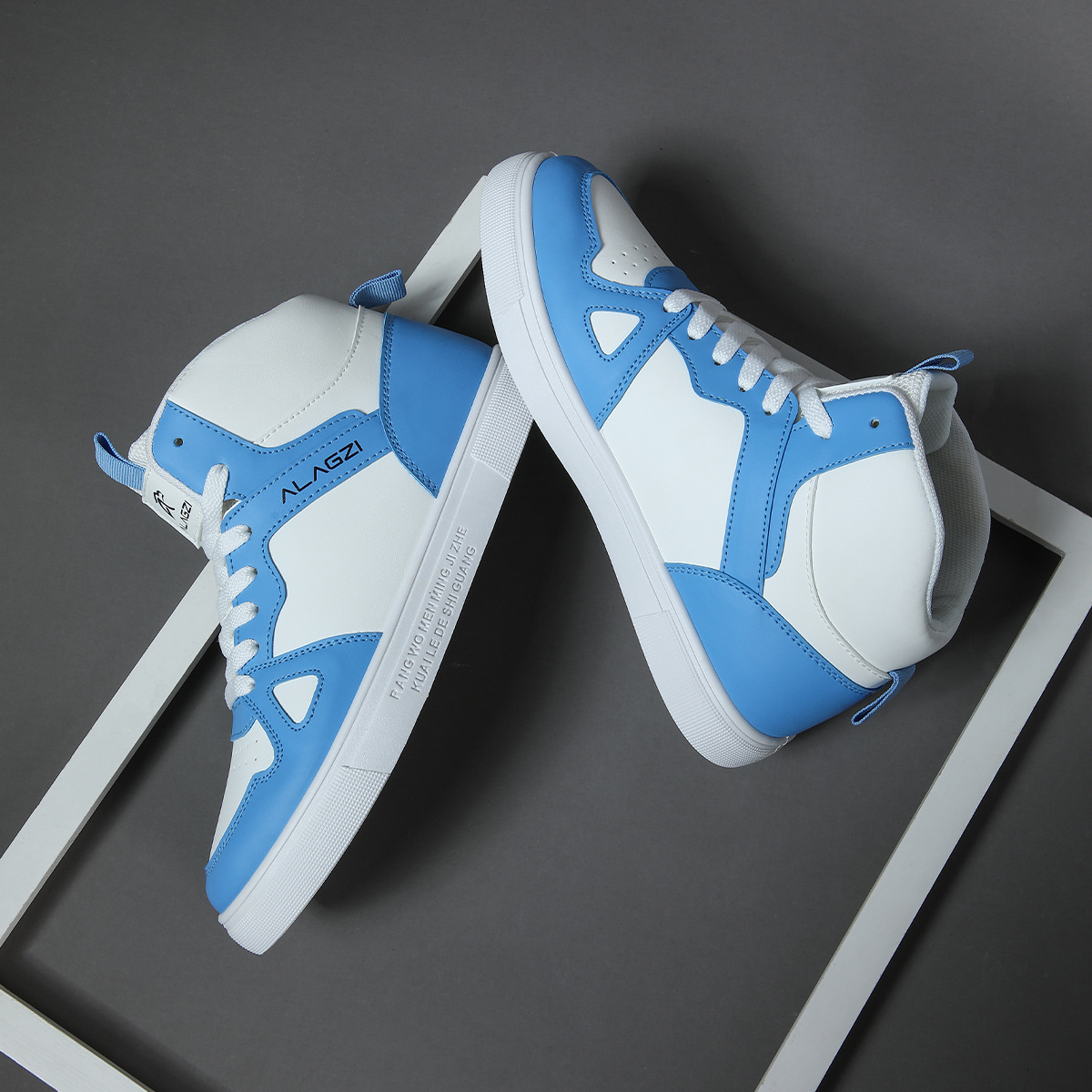 2025 New Designer Shoes Men's And Women's Board Spring And Autumn High Help Student Fashion Versatile Casual Sports Shoes White Women's