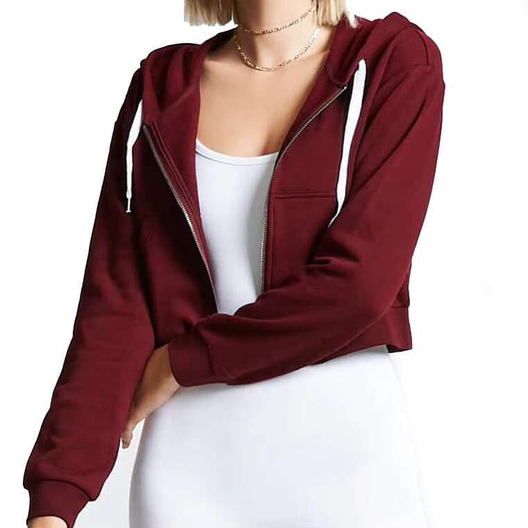 Hoodies In Price Best Selg Product Oversize Long Sleeves Trendy Women Hoodie Wholesale Soft Cotton Fleece