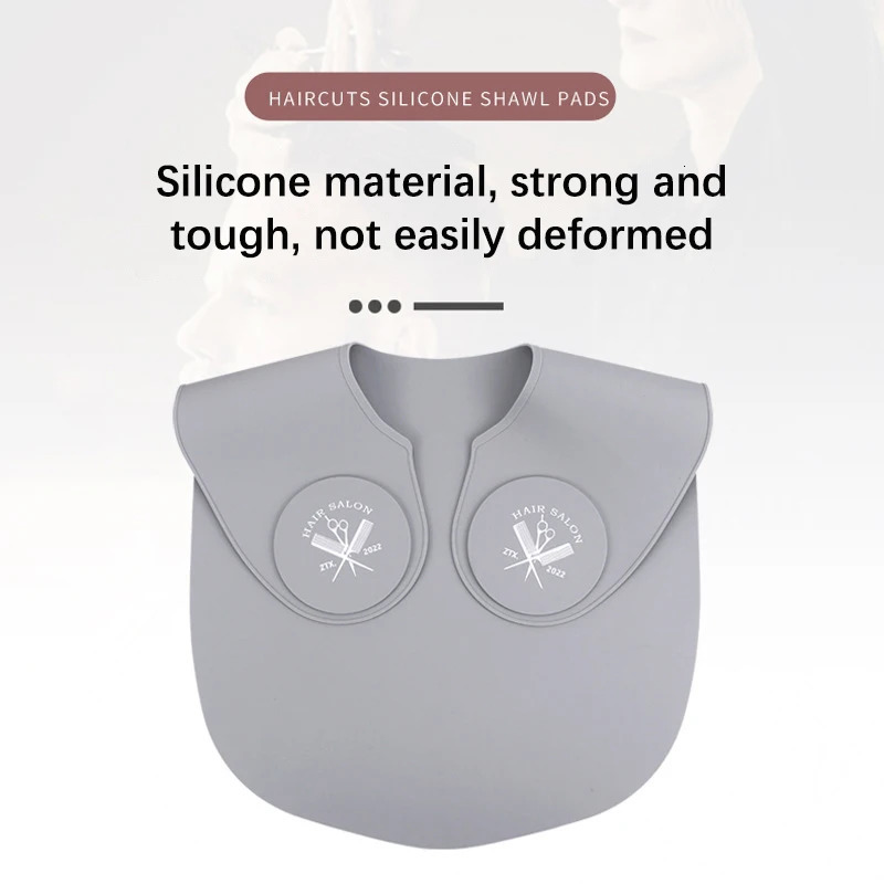 Silicone Hair Cutting Collar Hair Dyeing Shawls Hairdressing Cape Neck Wrap Guard Haircut Shoulder Pad Scarf 250304