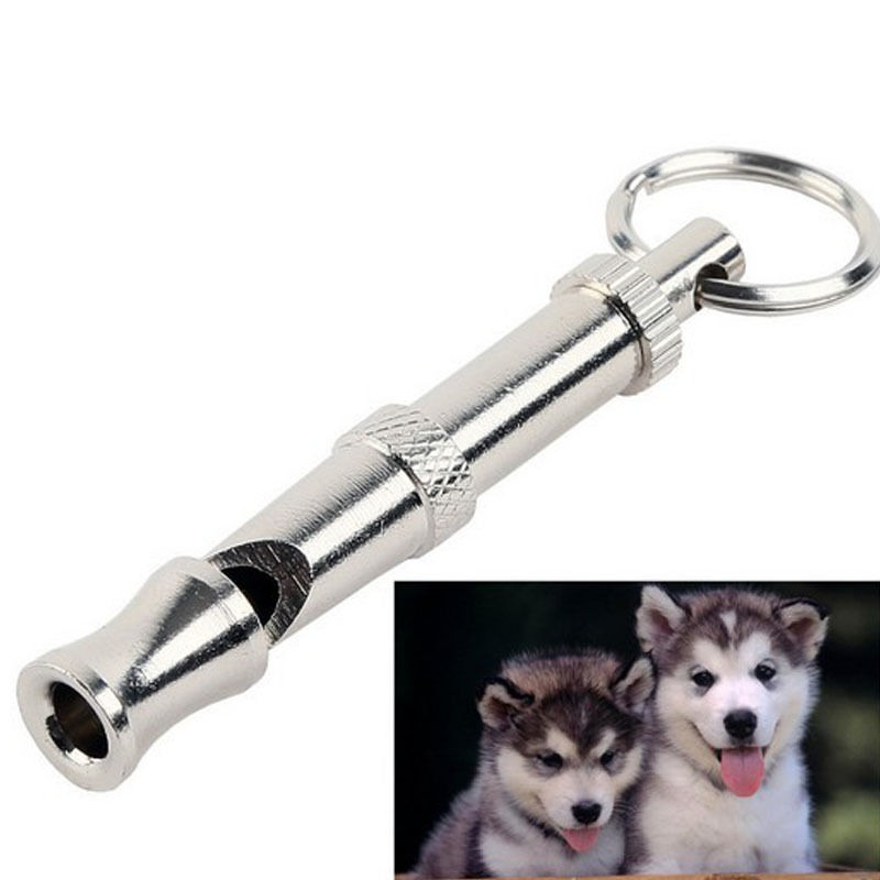 Stainless Steel Ultrasonic Flute for Pet Dog and Cat Training, Ultrasound Whistle, Stop Barking, Sound Repeller, Two-tone, New
