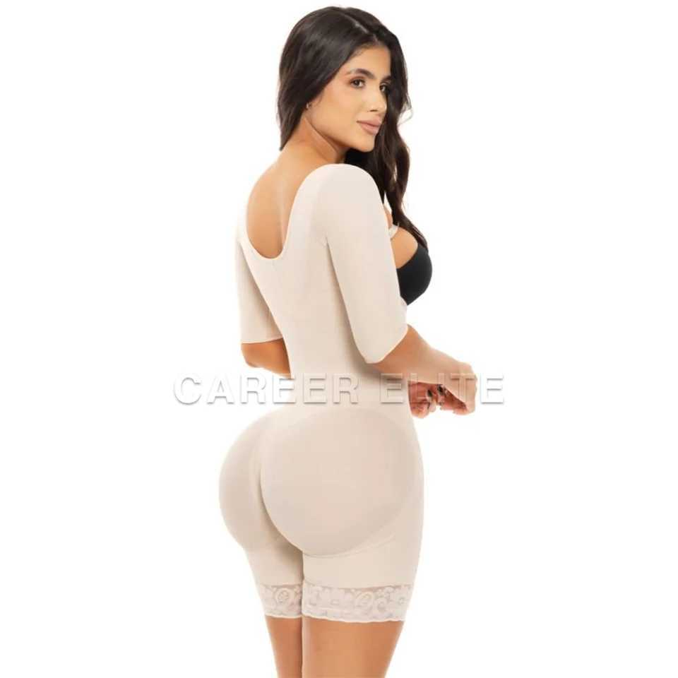 Seamless Shapewear Body Shaper with Sves Modeling Postsurgical Fajas Colombianas Bodysuit Pore Correcting Shaping CorsetXJ250304