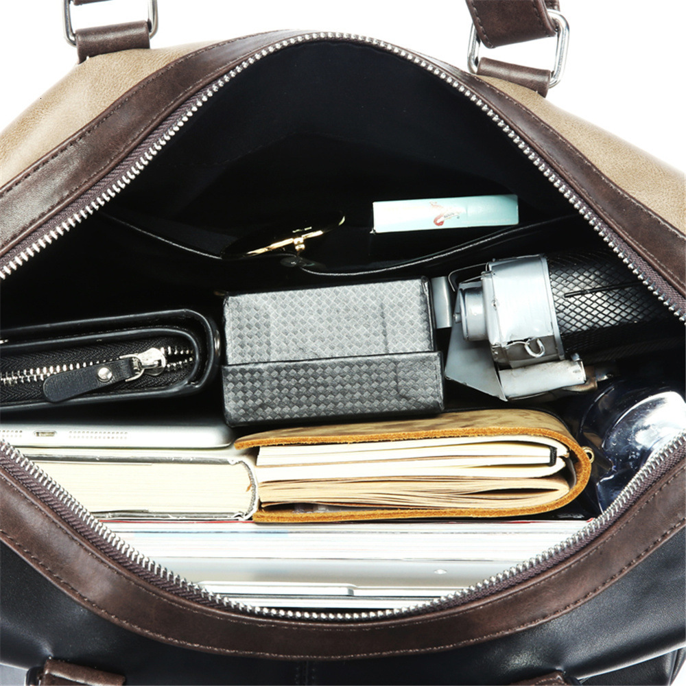 Designer Designer New High-Capacity Handbag, Fashionable And Simple Crossbody Travel Shoulder Color Blocking Men's Bag, Trendy Big Bag