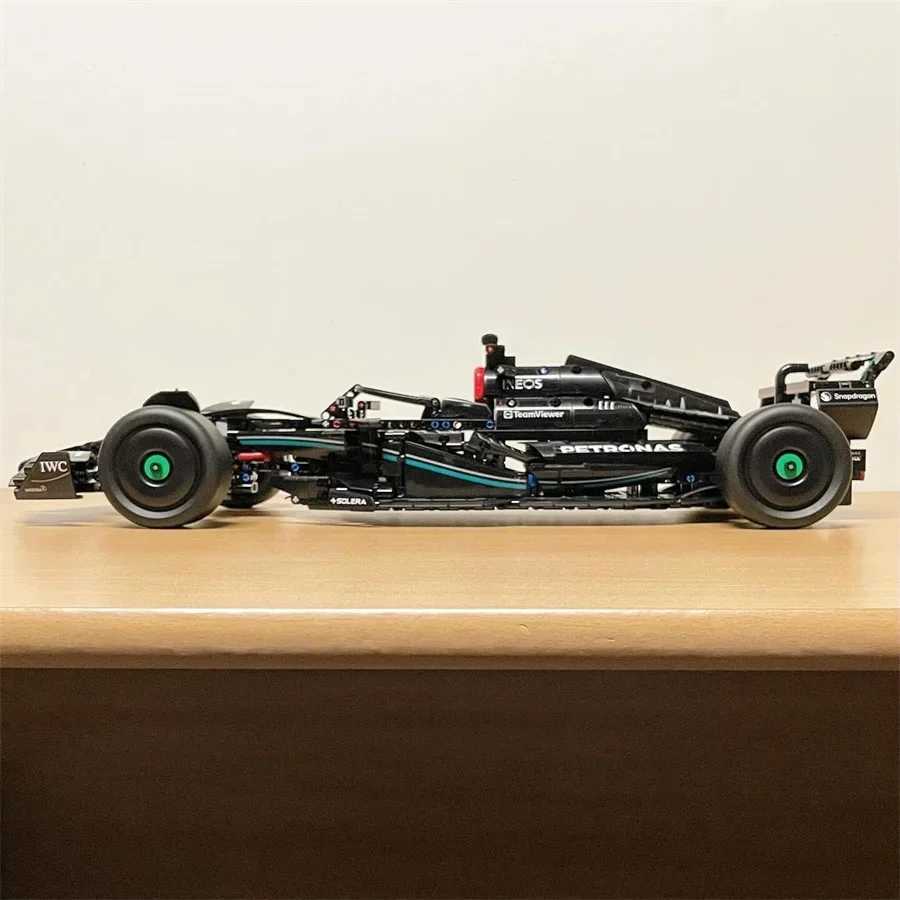 Technical Black Formula City Speed Racing Car Building Blocks Bricks Famous Sports Vehicle Model Boy Assembly Toy for Kid GiftsT250304