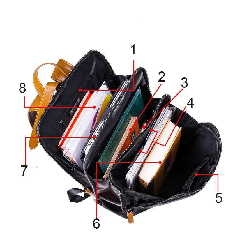 Split Waterproof Business Laptop Backpack Casual Student Schoolbag Leather Men Travel Backpacks New Design