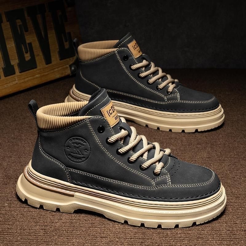 2025 Men s Designer New Original Lightweight New Trend Strap Flat Bottom Outdoor Leisure Trend Low Top Short Boots Men s Size 39-44