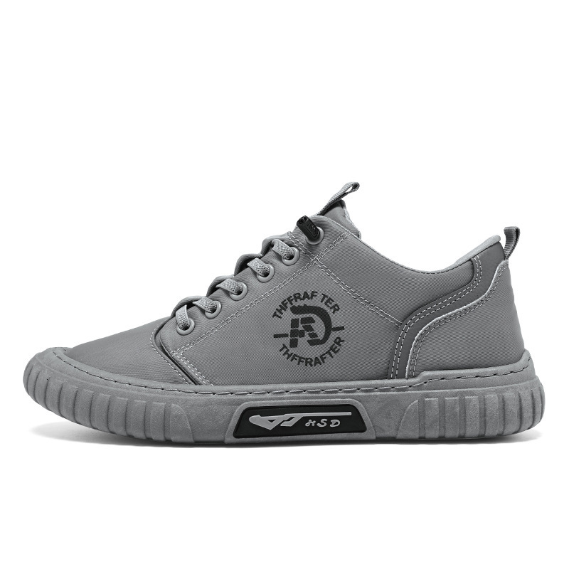 Labor Protection Summer Breathable Canvas Men's Designer Shoes Trend Versatile Fashion Outdoor Anti Slip Wear-resistant Lazy Sports Shoes Board S
