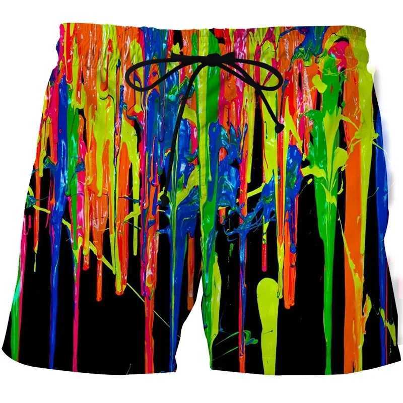 3D Printed Beach Shorts For Men Women Abstract Art Cool Shorts Summer Casual And Comfortable Skateboarding Sports Quick DryingT250304