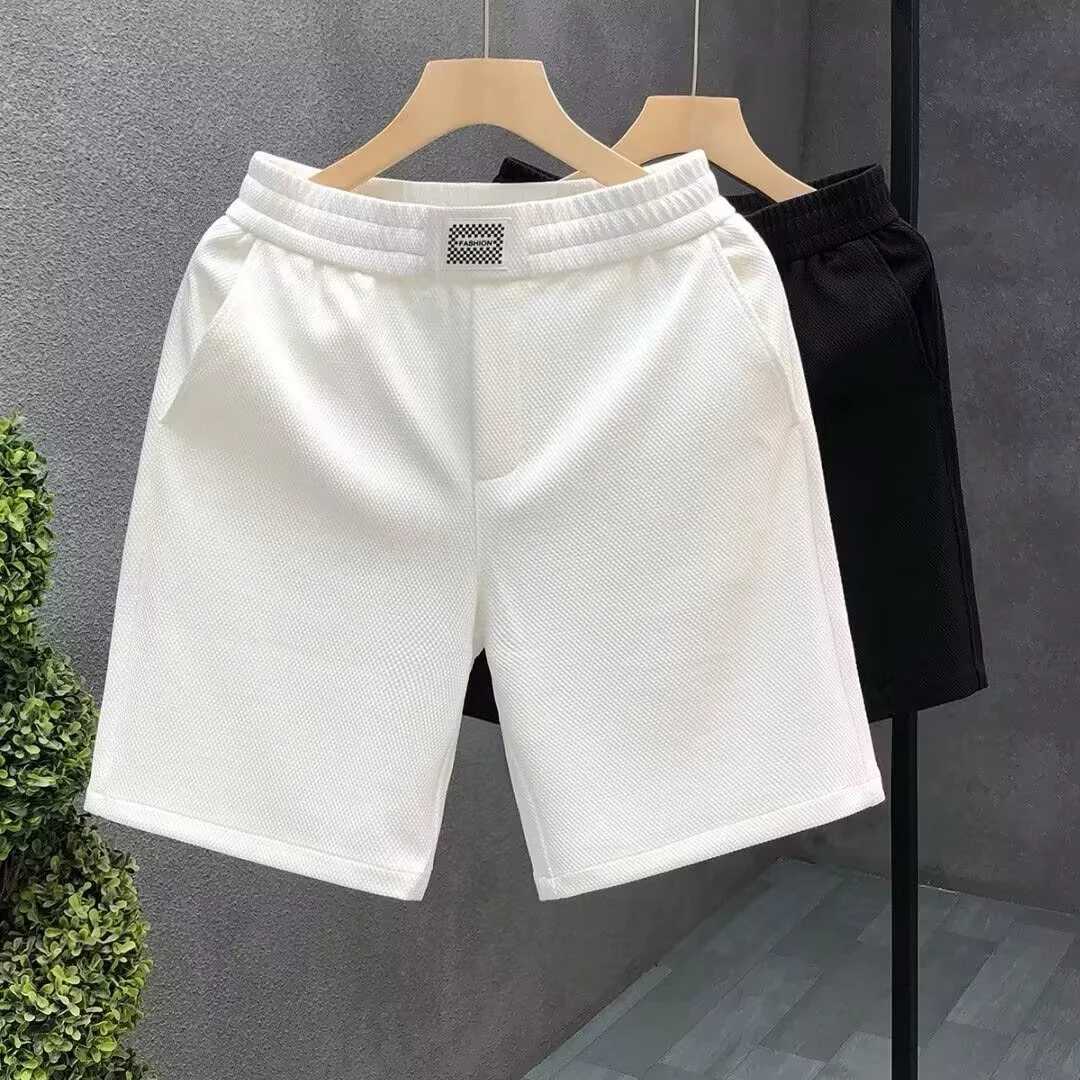 High Quality Mens Shorts Summer American Gym Shorts Fashion White Sports Short Pants High Street Mens Clothing Streetwear 2024T250304