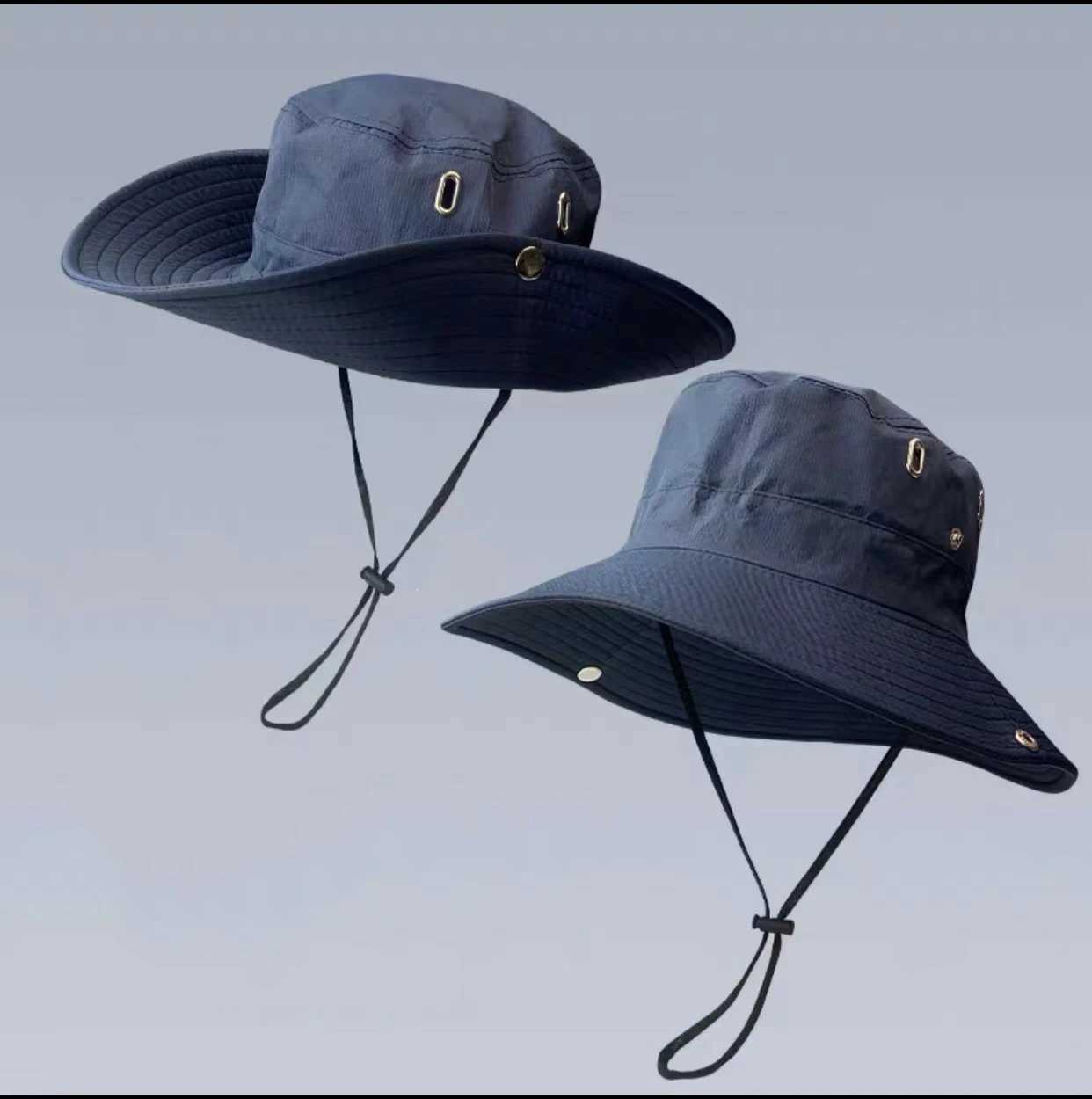 Womens Outdoor Sun Hat Summer UV Protection Bucket Safari Wide Brim Fisherman C Cowboy Men Fishing Hiking Beach Hats 2024XJ250304