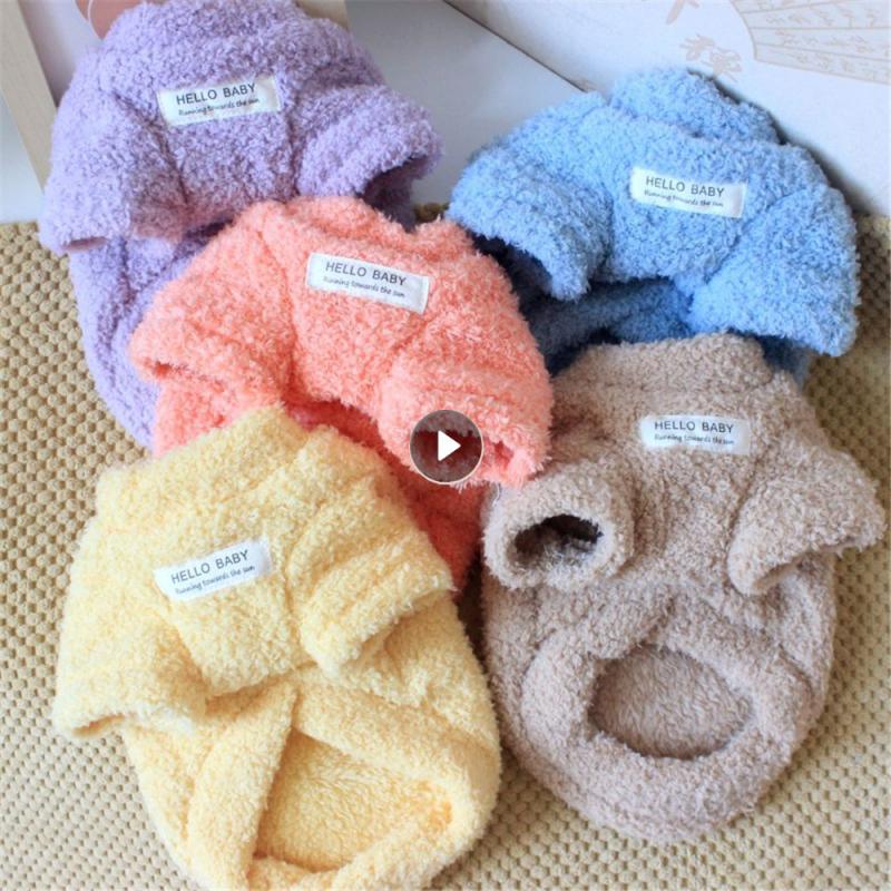 Winter Warm Dog Sweater For Small Dogs Plush Dog Clothes Soft Puppy Coat Jacket Chihuahua Teddy Puppy Clothes Dog Supplies