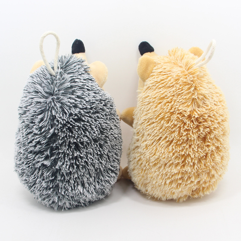 Plush Hedgehog Dog Toys, Squeaky Cute Hedgehog Dog Chewing Toy for Small and Medium Dogs Keep Your Puppy Busy with A Have Sound Interactive Pet Toys E