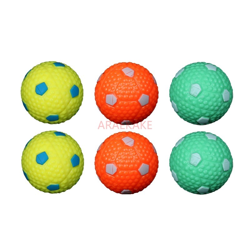 6PCS Dog toy ball, large dog grinding elastic ball, bite resistant puppy, pet dog, training hollow ball