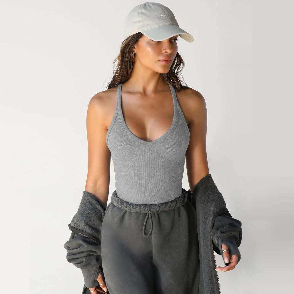 Y2K Spring/Summer New Knitted Vest Women's Sexy Slim Fit BM Top Trendy Brand Underlay Shirt