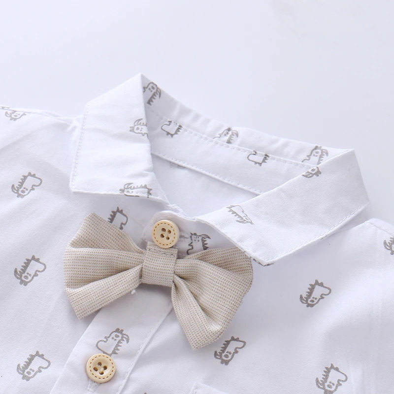 Cotton Birthday Clothes Suit for 3 6 9 12 18 24 Months Boys born Baby Formal Set Romper Toddler Jumpsuit Outfits Summer Suits 250304