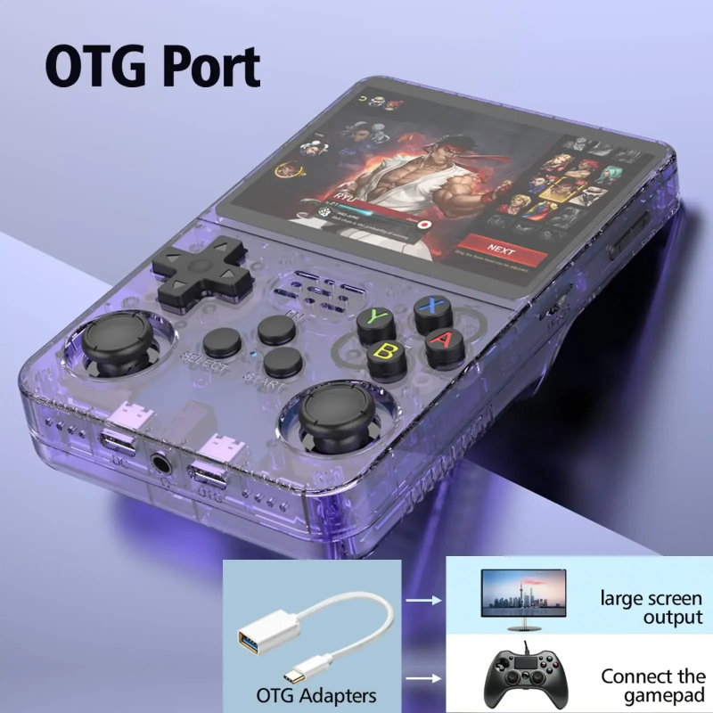 Game handheld console R36S Open Source Retro Handheld Console Linux System Kid Portable Pocket 3.5 Inch IPS Screen Video Game Player 1G operation