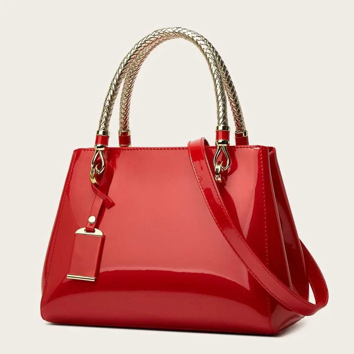 Faux Leather Hand Bag Ladies 2025 New Luxury Designer Handbags Fashion 2024 Blue Black Rose Red Pink Beige Handbags For Women Z250303