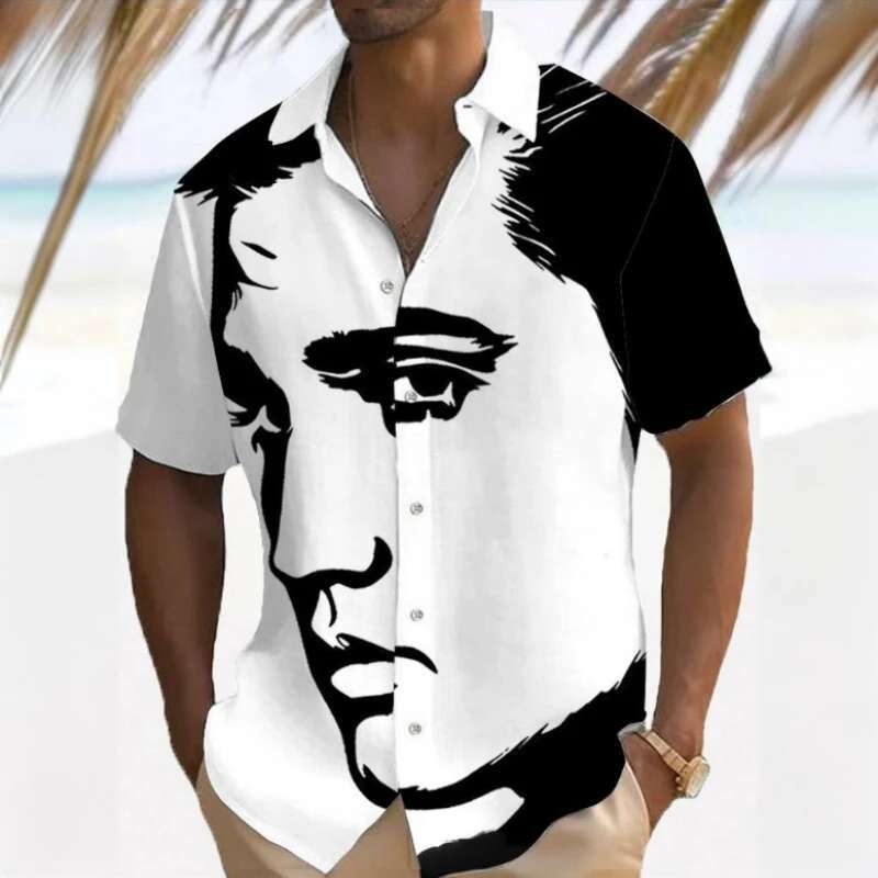 Men's Shirt Personalized 3D Printed Short Sleeved Beach Casual Wear Designer Shirt Loose And Oversized Hawaiian Breathable Comfortable Shirt Men&