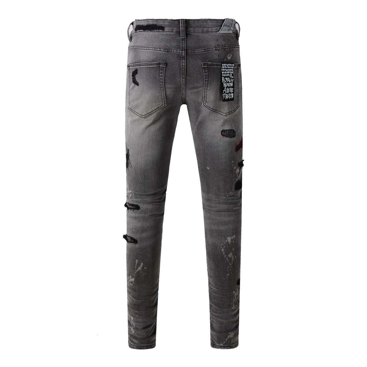 Jeans Ripped High Street Fashion Classic Casual Pants
