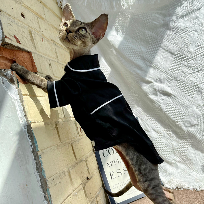 Summer Pet Clothes Pet Pajamas Cat Clothes for Small Cats Dogs Costume Cat Shirt Kitten Outfit Cats Costume Kedi Katten Mastomas