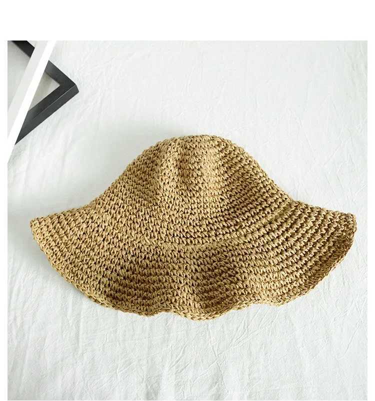 Beach Hats Adults Female Sunscreen C Simple Women Str Hats Summer Sun Hats for Women La Folding Travel Cs FemaleXJ250304