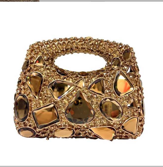 XIYUAN Crystal Clutch Wallet Womens Luxury Evening Bag Party Diamond Shoulder Bag Cocktail Water Diamond Handbag Ruby Wallet Z250303