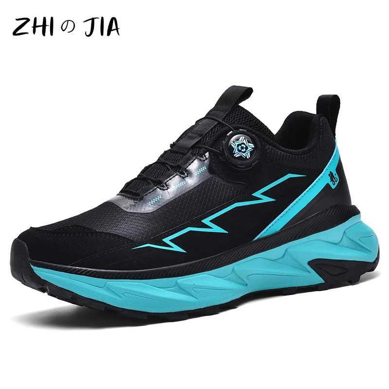 Spring Summer Large Rotating Buckle hot Mesh Breathable Sneakers Mens Running Fi Casual Shoes 39-48 Z250307