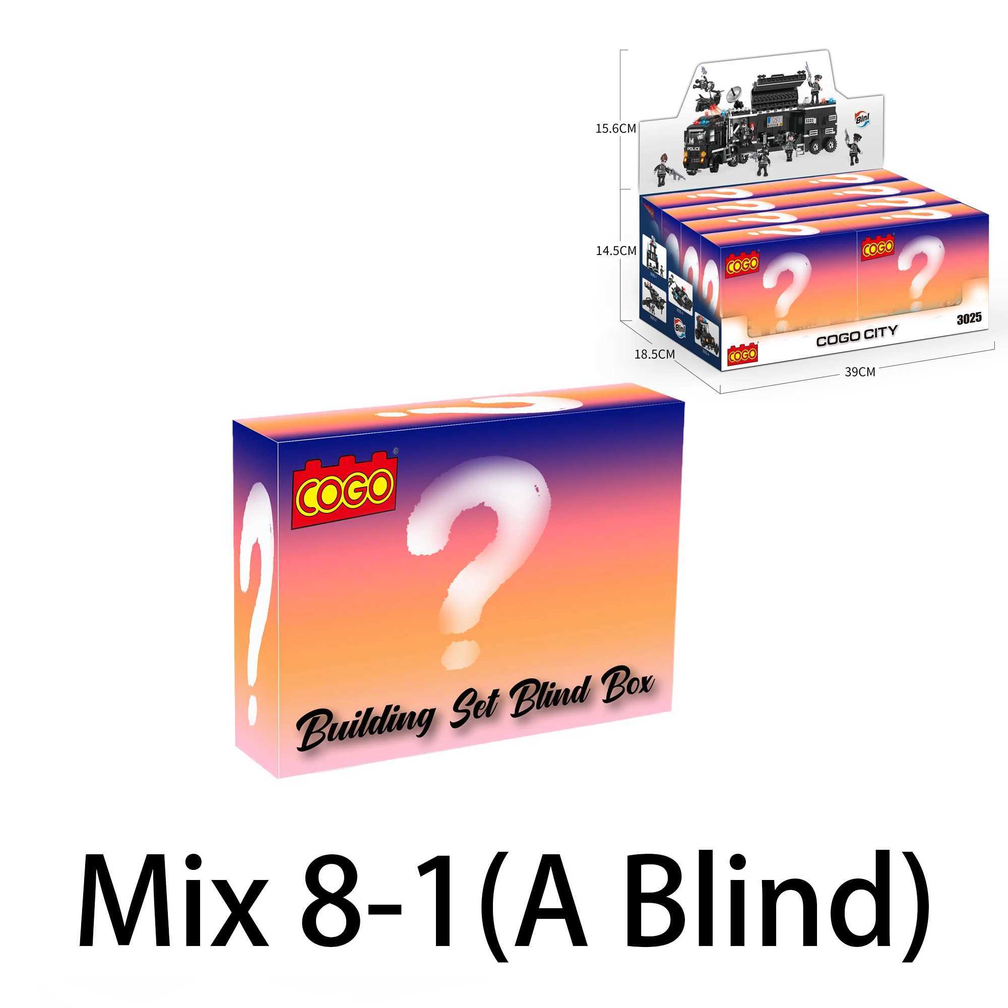 COGO City Police SWAT Truck Building Blocks - Policeman Bricks Truck Ship Car - Toys for Kids - Construction Toys for ChildrenT250304