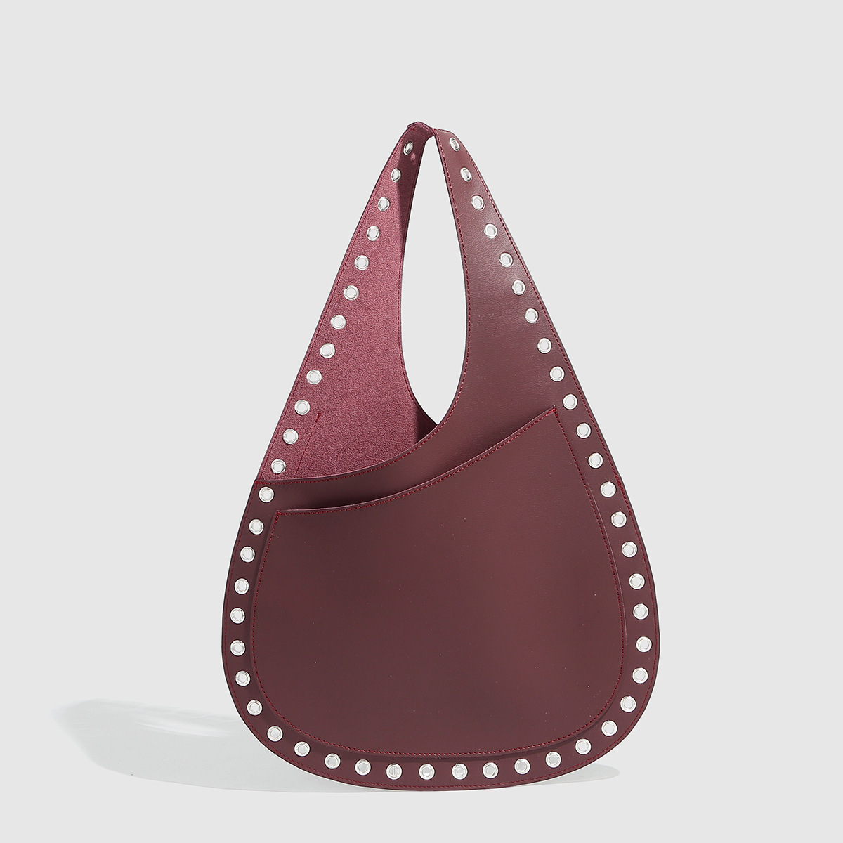 Women's shoulder handbag Rivet bag simple bag fashion bag