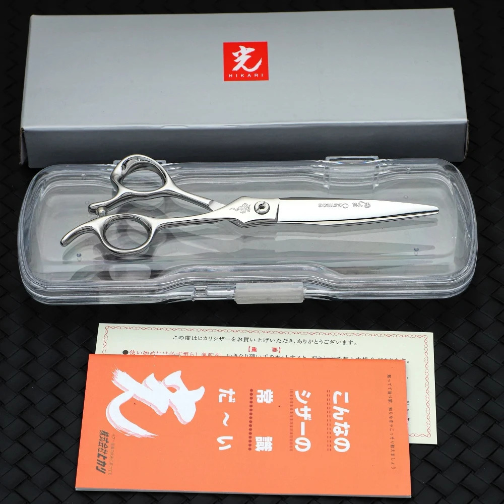 Japan Imported HIKARI Professional Barber Scissors Light Cut 6.3 Inches 172 Molybdenum Steel Structure Hair Stylist Special 250304