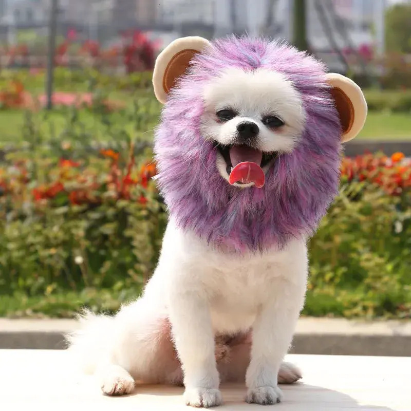 Update Decorative Hat Soft Lightweight Lion-Style Hats Breathable Hood Adorable Pet Photograpps Cat Costume Cosplay
