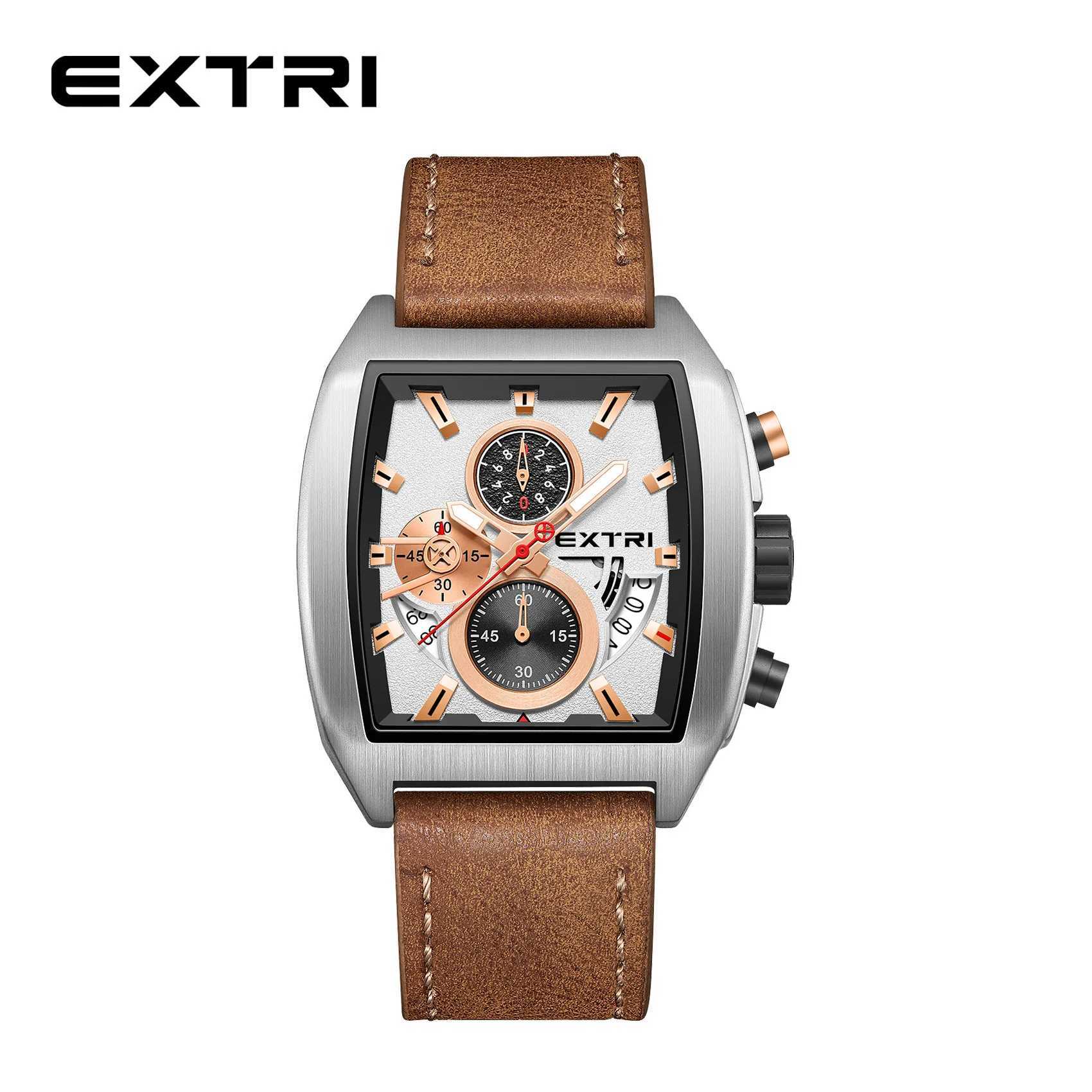 EXTRI 6075 Advanced Bucket Square Mens Leisure Fashion Academy Party Mens QuartzXJ250304
