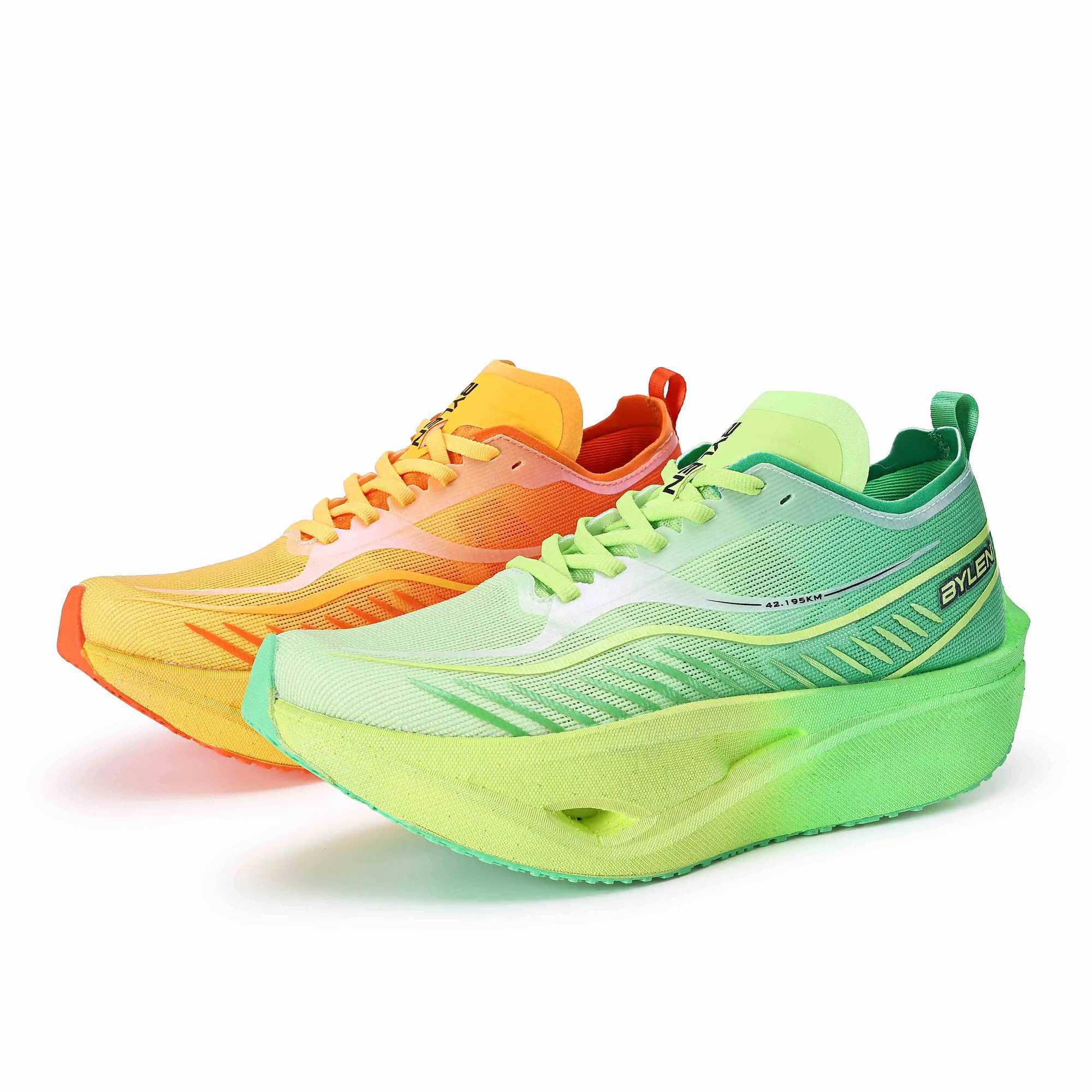BYLEN Full Palm Carbon Plate Marathon Mens Running Shoes Sports Professional Marathon Lightweight Breathable Female Sneakers Z250225